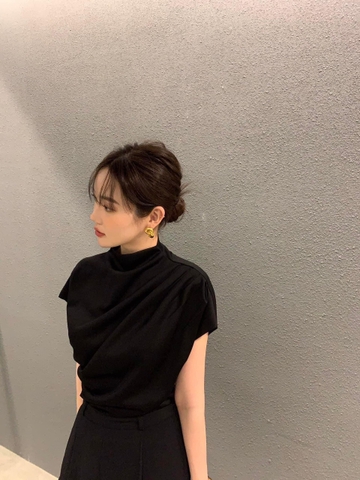 🍀 ÁO LEN DÍP LI VAI CHÉO🍓 3 màu đen,trắng,hồng