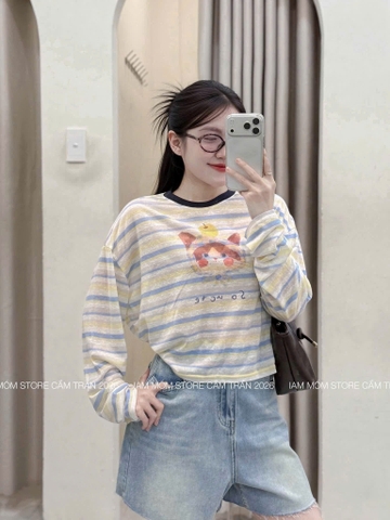 A655-Combo 2 áo thun giấy dài tay