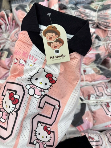 BT992-Bộ thông hơi kitty hồng cho bé gái
