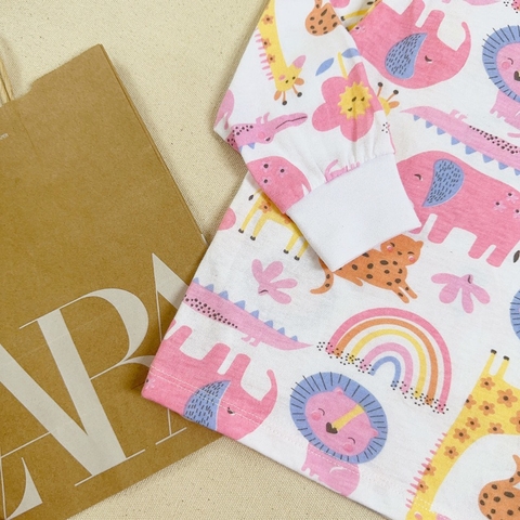 CB027- Combo 2 bộ thun zip HOA HỒNG trẻ em VNXK