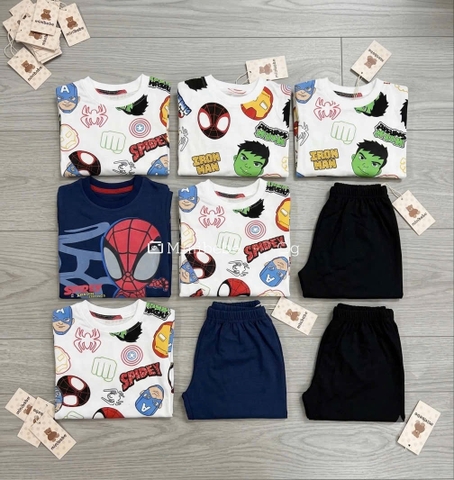 BT1058- Có,bố 3 bộ cotton full NHỆN dài tay Minibebe