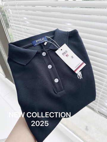 DAM141-VÁY POLO THÊU NGỰC DÁNG NGẮN MÀU XANH THAN
