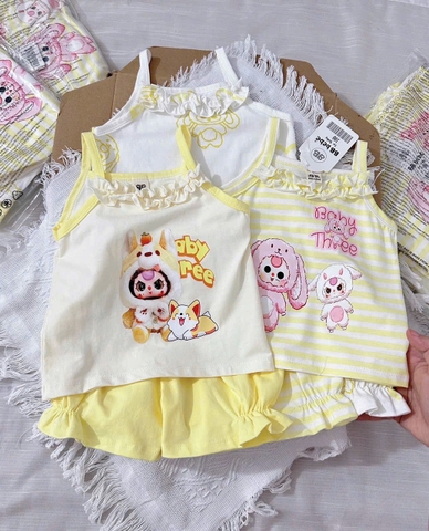 CB332- Combo 3 bôn dây bèo màu vàng bé gái  BB3