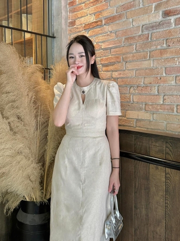 DAM104- VÁY LI- EN CÚP NGỰC  CỔ TẦU ĐÍNH TAG 🌺