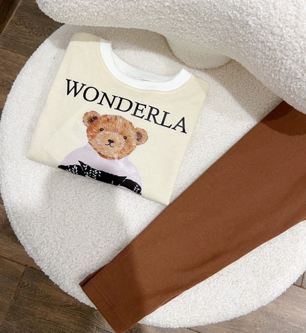 BN061- Bộ nỉ WONDERLA trẻ em VNXK