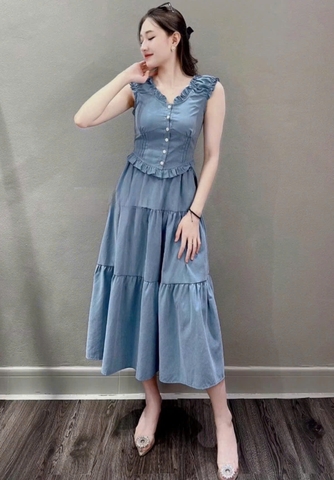 SeT982-set bồ giấy màu xanh CV mid chạy chun form thiết kế
