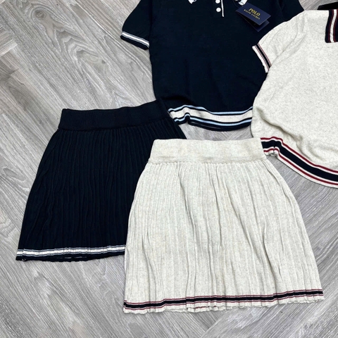 Set724- Set len Quảng châu viền thêu 2 màu be- đen