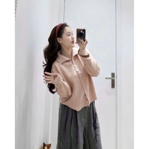 A551- Áo len cúc bọc quảng châu 4 màu chất len lông rất đẹp