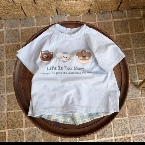 BT891- Bộ cotton mặc nhà 4 màu
