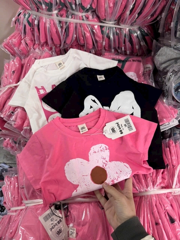 CB223-Combo 3 áo hoa cộc tay chất cotton bé gái