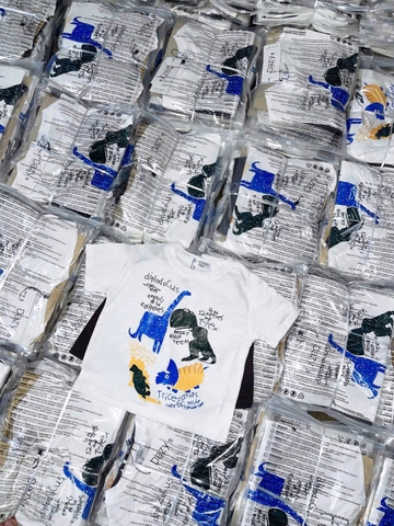 BT474- Bộ KL xược mix quần nỉ màu than chì bé trai