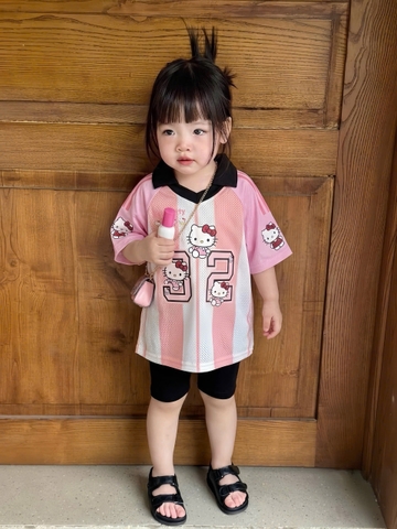BT992-Bộ thông hơi kitty hồng cho bé gái