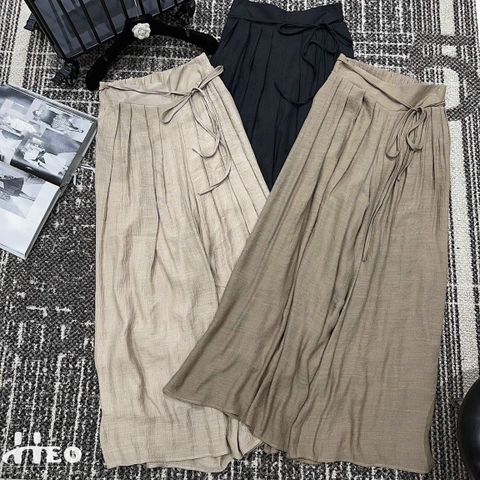 Quần đũi ống rộng 2 lớp choàng lệch 3 màu