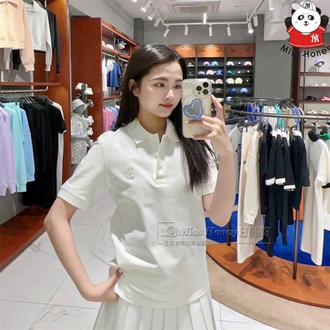 A247- Áo polo Gấu thêu màu vàng nhà máy full tem