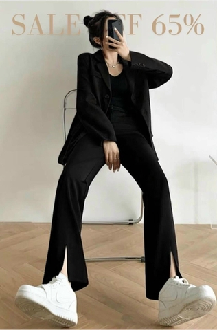 Quần Vitex loe xẻ trước form đẹp