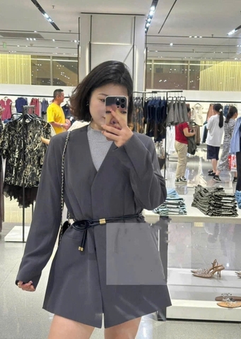 A148-Áo blazer/ Áo vest nữ kèm đai