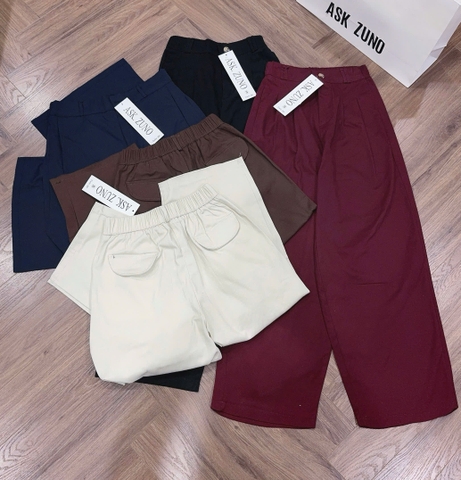 Quan077- Quần kaki jeans 5 màu cạp bán chun dài 91-93cm