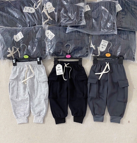 Cb179- Combo 3 quần nỉ bông thu đông bé trai. bé gái