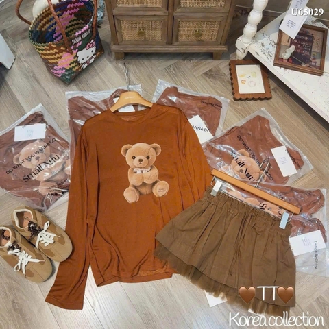A649- Áo thun giấy cam gấu freesize