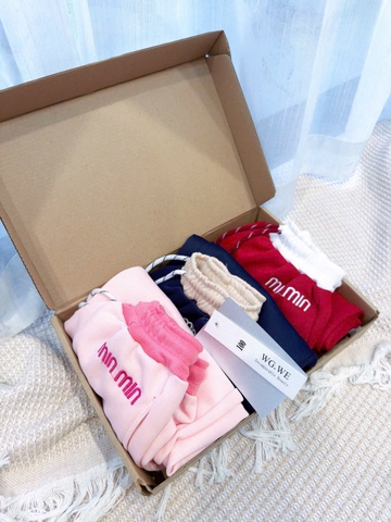 CB297- Combo 3 quần chữ M suông chất nỉ hai da thêu Miu Miu