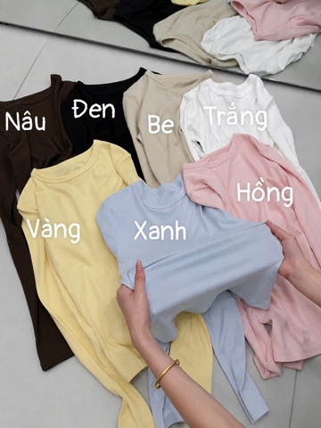 A688-Áo thun dài tay co dãn nhiều màu