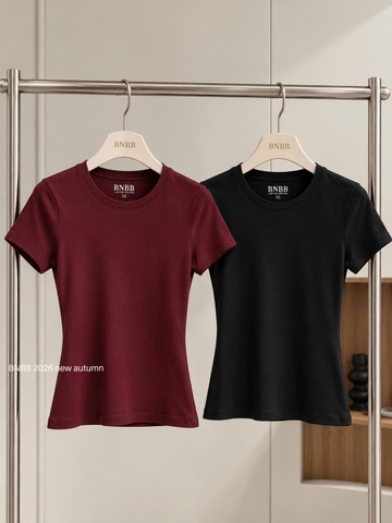 A781-Set 2 áo thun cộc body đỏ đen BNBB