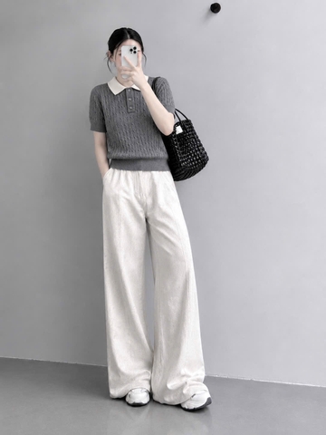 A720-Áo len cộc tay cổ bẻn3 màu hàng nhà máy đủ tem