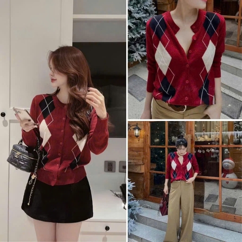 A468- Áo len CDG trám đỏ dày dặn full tem