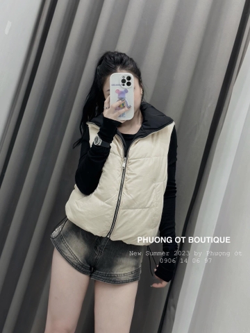 AO030- Áo phao 2 mặt hàng xuất nhà máy VNXK