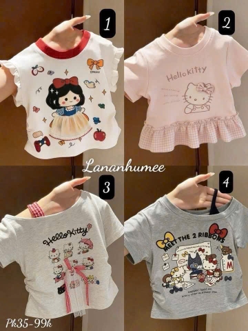 Bt958- Combo 2 áo kiều bé gáo chất cotton
