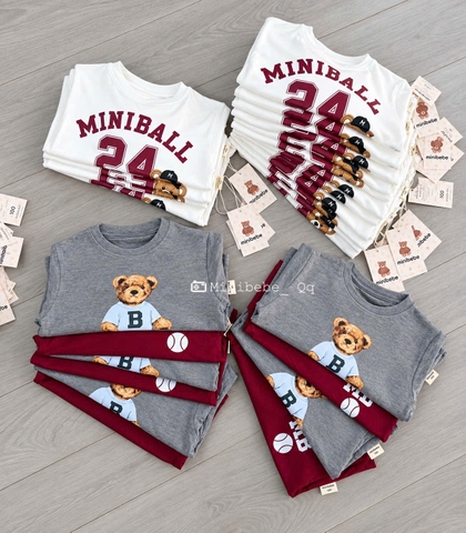 BT1087- Combo 3 áo GẤU minibebe chất cotton zip