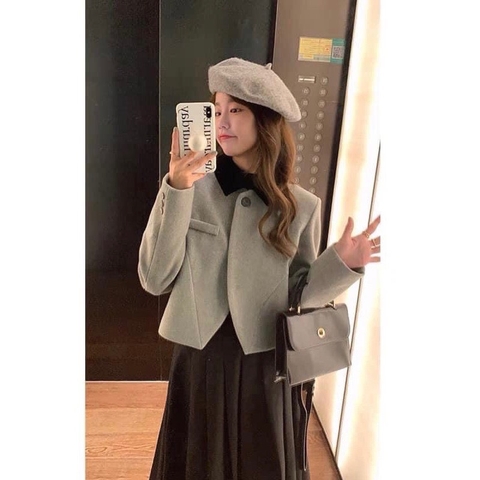 A027- ÁO DẠ PHỐI CỔ VẠT CHÉO 💎