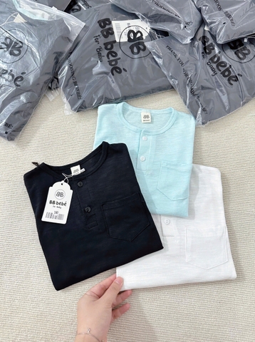 )CB173- (9-27kg) Combo 3 áo thun xước dài tay thu đông bé trai VNXK