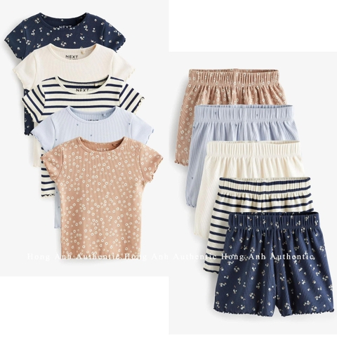 CB116-Combo 3 bộ tăm hoa màu than bé gái VNXK