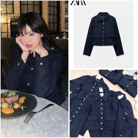 ☘️ A155-ÁO DẠ ZR 2 LỚP CÚC CAO CẤP MÀU XANH THAN💎