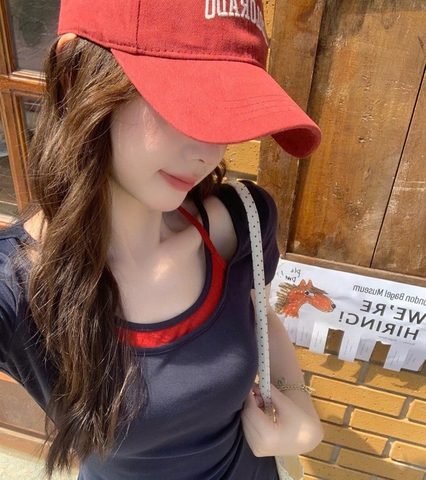 Dam80-Váy midi dáng dài phối cổ xếp ly eo