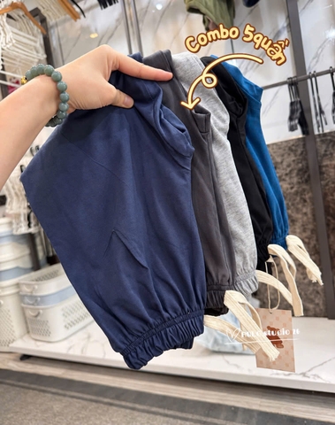 BT1064-Combo 5 quần thun dài bé 8-25kg