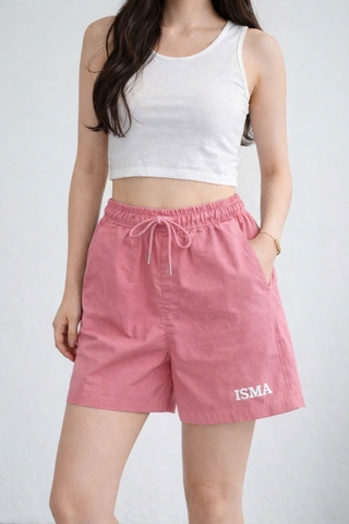 QUAN101- Set 3 quần short cộc cạp chun đen trắng hồng