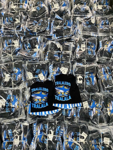 Bt572- Bộ Tralala chất cotton kẻ xanh than in