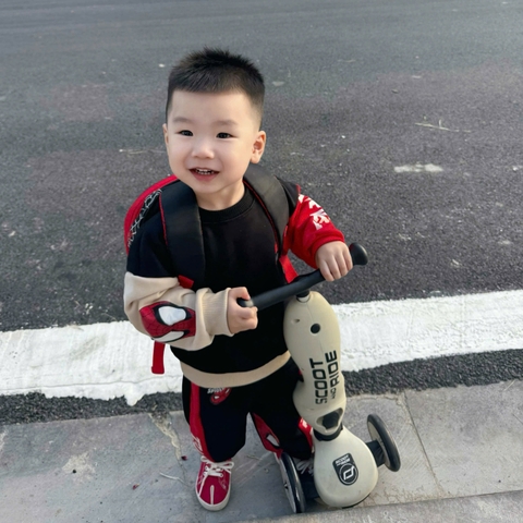 BT747-Bộ nỉ haida bé trai Marvel phối đỏ đen