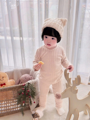 bt729- cb 2 bộ tăm lông màu trơn dáng dài