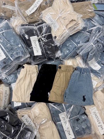 Cb428- Combo quần jeans thêu cạp chun túi bên