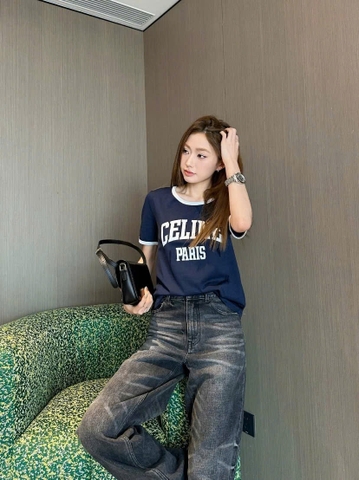 A516-Áo thun Ce lin cộc tay màu than mẫu mới 2026