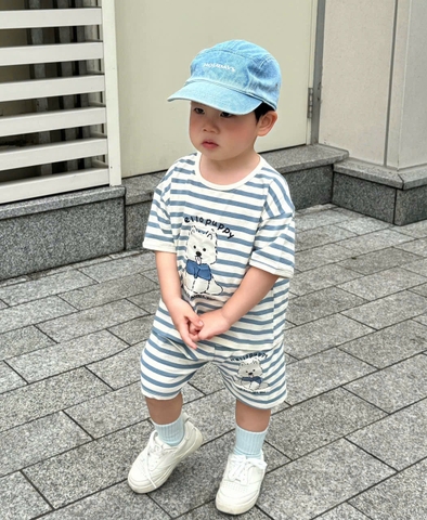 CB361- Combo 2 bộ puppy viền chất cotton đẹp