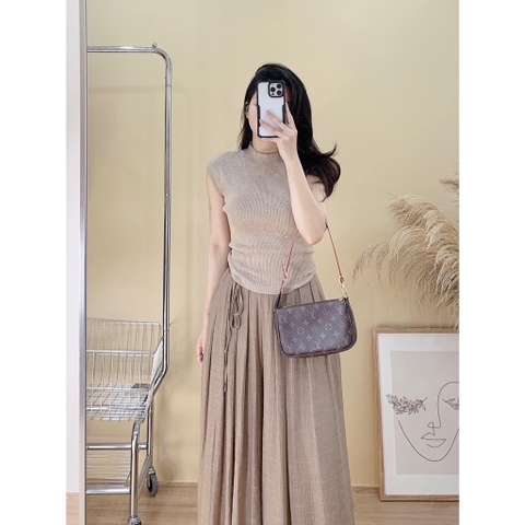 Quần đũi ống rộng 2 lớp choàng lệch 3 màu