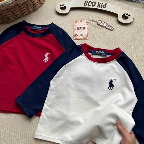 BT1013- Set 4 áo thun dài tay thêu ngựa cho bé