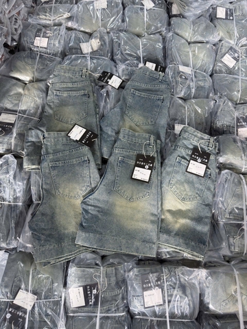 QUAN028-Quần jean đùi ống rộng