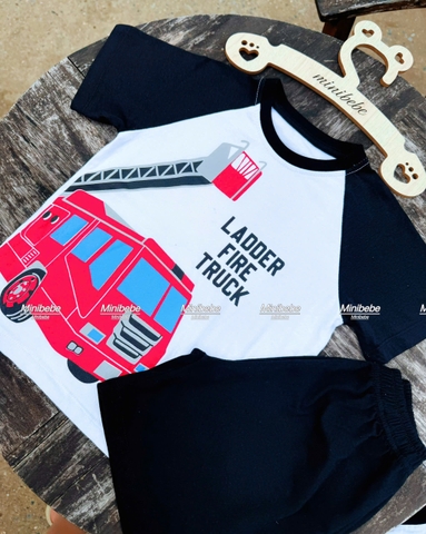 cb339- Combo 2 bộ phối cần cẩu chất cotton phối tay