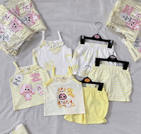 CB332- Combo 3 bôn dây bèo màu vàng bé gái  BB3