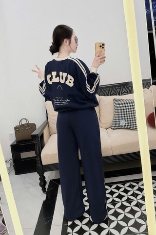 Set769- Set bộ đthan nỉ mì quần bo gấu dày dặn loại đẹp